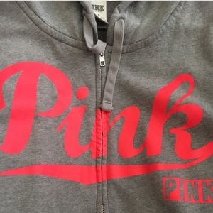 Pink vs zip up